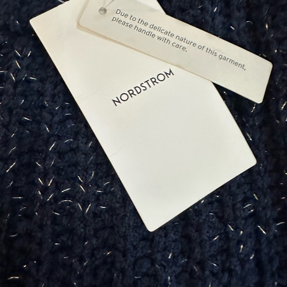 Nordstrom kids girls‎ navy blue sweater NWT - Picture 3 of 6